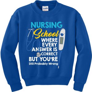 Nursing Future Nurse Nursing Student Nursing School Gift Kids Sweatshirt