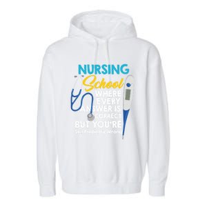 Nursing Future Nurse Nursing Student Nursing School Gift Garment-Dyed Fleece Hoodie