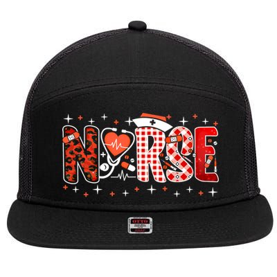 Nurse Funny Nursing Care Profession Health Recover Medical Gift 7 Panel Mesh Trucker Snapback Hat
