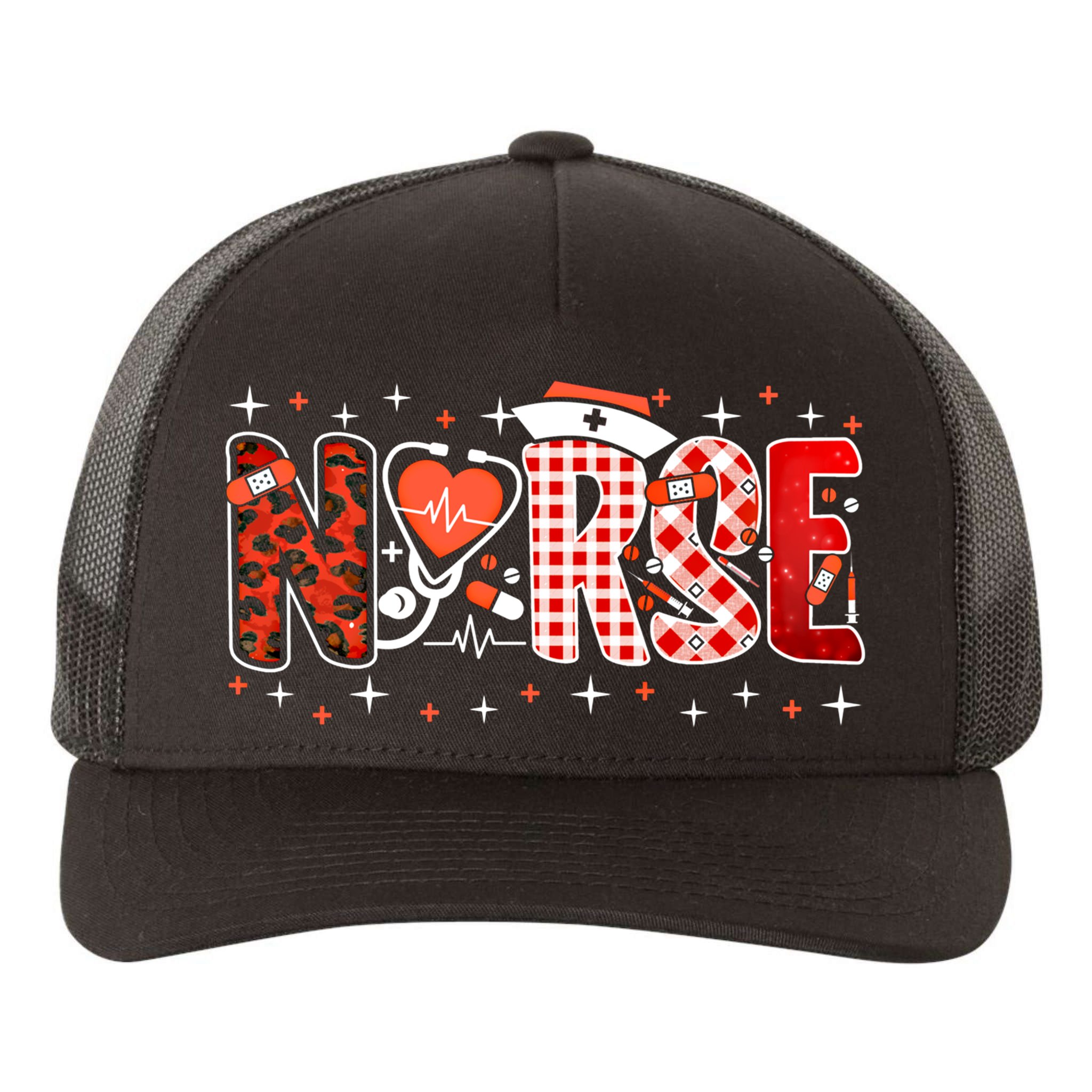 Nurse Funny Nursing Care Profession Health Recover Medical Gift Yupoong Adult 5-Panel Trucker Hat