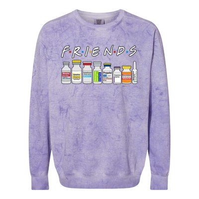 Nurse Friends Colorblast Crewneck Sweatshirt