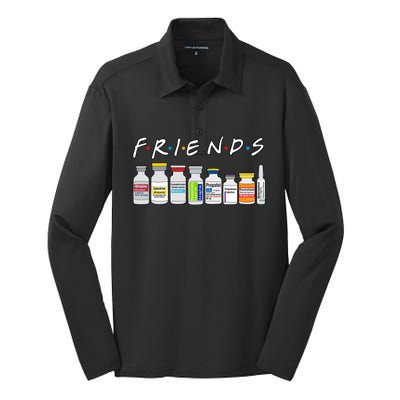 Nurse Friends Silk Touch Performance Long Sleeve Polo