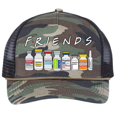 Nurse Friends Retro Rope Trucker Hat Cap