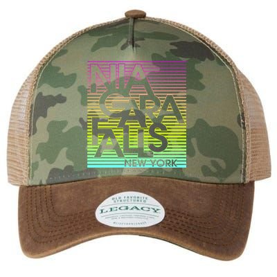 Niagara Falls New York Neon Legacy Tie Dye Trucker Hat