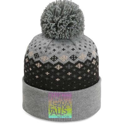 Niagara Falls New York Neon The Baniff Cuffed Pom Beanie