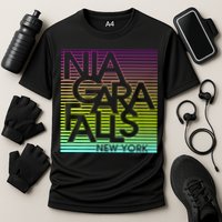 Niagara Falls New York Neon Cooling Performance Crew T-Shirt