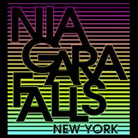 Niagara Falls New York Neon Cooling Performance Crew T-Shirt