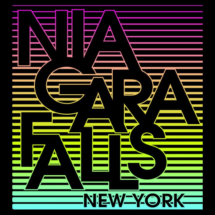 Niagara Falls New York Neon Cooling Performance Crew T-Shirt