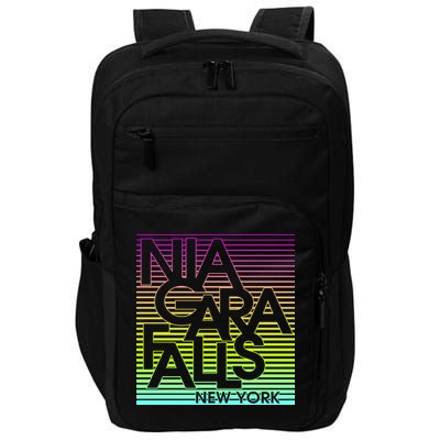 Niagara Falls New York Neon Impact Tech Backpack
