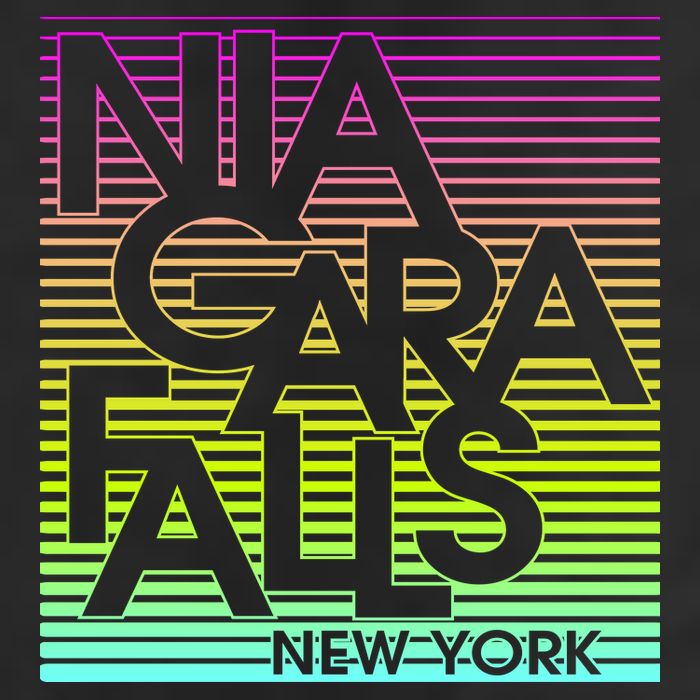 Niagara Falls New York Neon 11oz C Handle Ceramic Mug