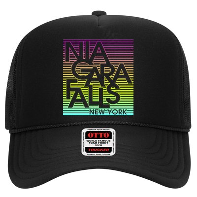 Niagara Falls New York Neon Trucker Hat