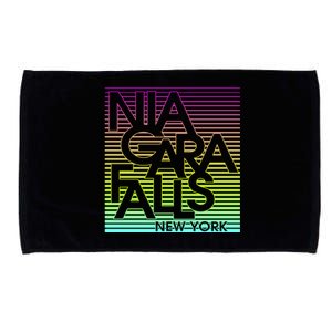 Niagara Falls New York Neon Microfiber Hand Towel