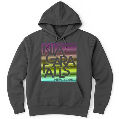Niagara Falls New York Neon Hoodie