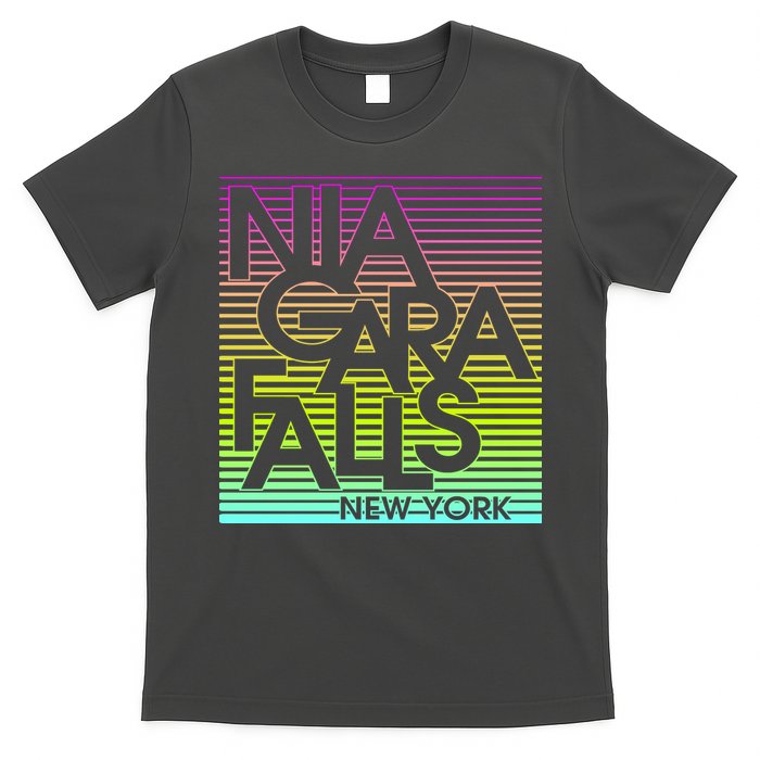 Niagara Falls New York Neon T-Shirt