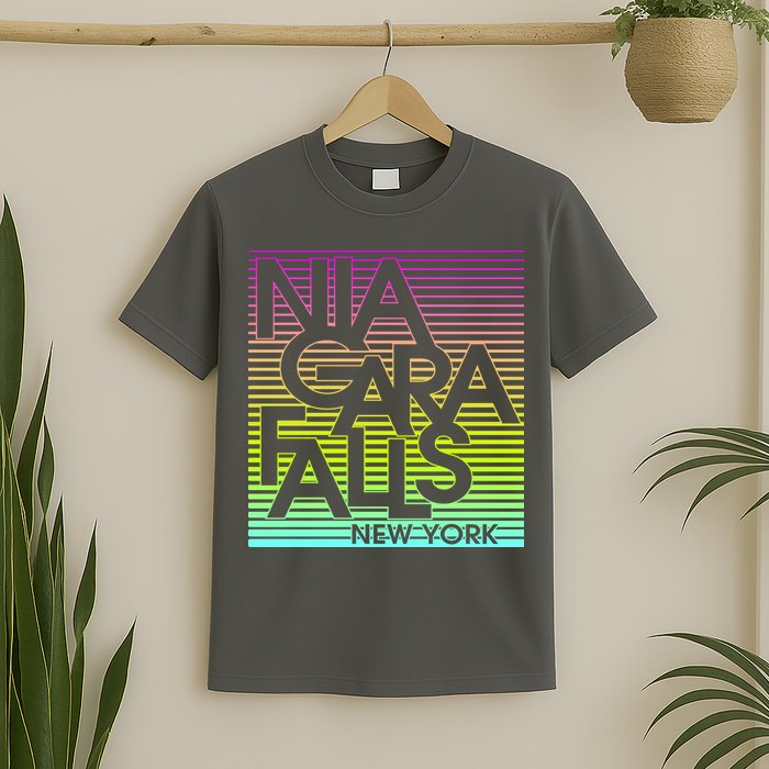 Niagara Falls New York Neon T-Shirt