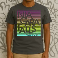 Niagara Falls New York Neon T-Shirt