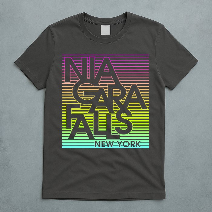 Niagara Falls New York Neon T-Shirt