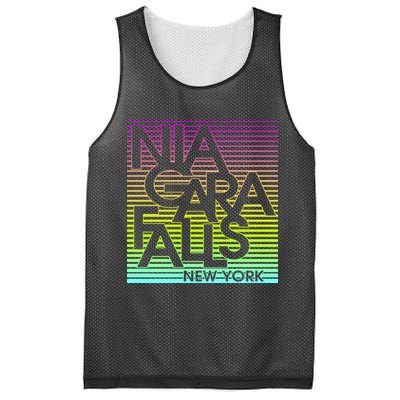 Niagara Falls New York Neon Mesh Reversible Basketball Jersey Tank