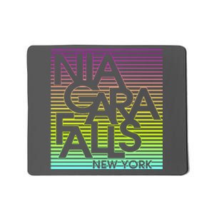 Niagara Falls New York Neon Mousepad