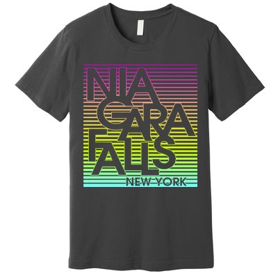 Niagara Falls New York Neon Premium T-Shirt