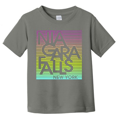 Niagara Falls New York Neon Toddler T-Shirt