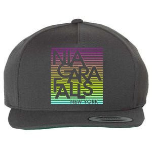 Niagara Falls New York Neon Wool Snapback Cap