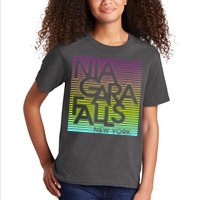 Niagara Falls New York Neon Kids T-Shirt