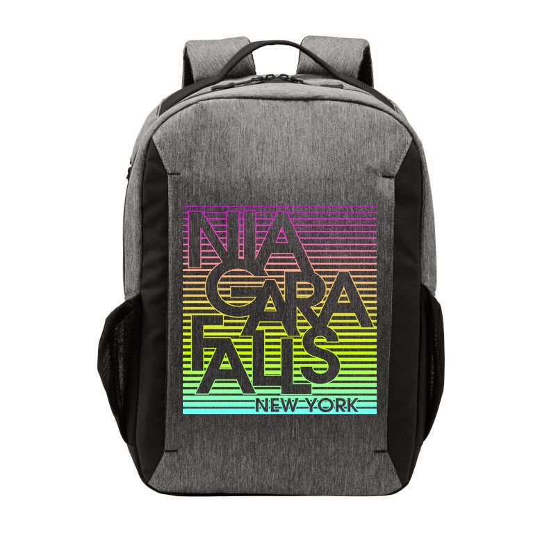 Niagara Falls New York Neon Vector Backpack