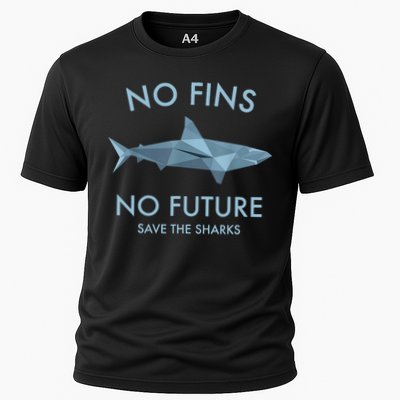 No Fins No Future Protect The Sharks Scuba Shark Safe Sharks TShirt Performance Shirt
