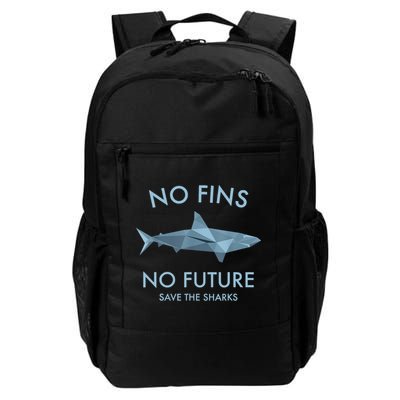 No Fins No Future Protect The Sharks Scuba Shark Safe Sharks TShirt Backpack