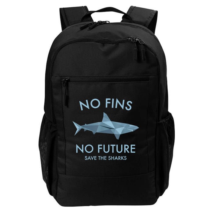 No Fins No Future Protect The Sharks Scuba Shark Safe Sharks TShirt Backpack