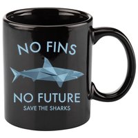 No Fins No Future Protect The Sharks Scuba Shark Safe Sharks TShirt 11oz C Handle Ceramic Mug