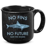 No Fins No Future Protect The Sharks Scuba Shark Safe Sharks TShirt 15oz Campfire Ceramic Mug