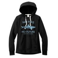 No Fins No Future Protect The Sharks Scuba Shark Safe Sharks TShirt Women's Fleece Hoodie