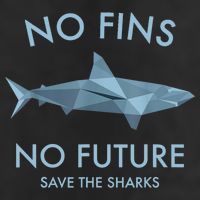 No Fins No Future Protect The Sharks Scuba Shark Safe Sharks TShirt Golf Towel
