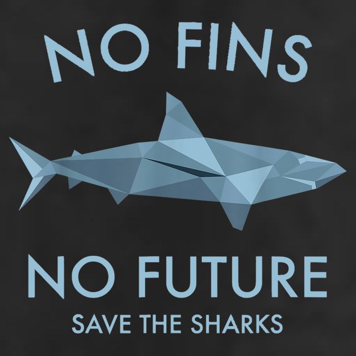 No Fins No Future Protect The Sharks Scuba Shark Safe Sharks TShirt Golf Towel