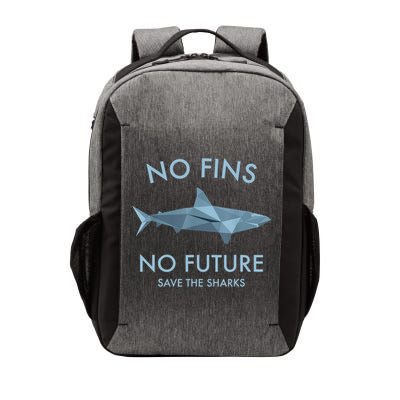 No Fins No Future Protect The Sharks Scuba Shark Safe Sharks TShirt Vector Backpack