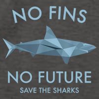 No Fins No Future Protect The Sharks Scuba Shark Safe Sharks TShirt Vector Backpack