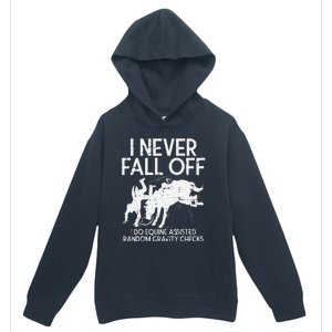 Never Fall Off Horse Funny Horseback Riding Equestrian Gift Urban Pullover Hoodie