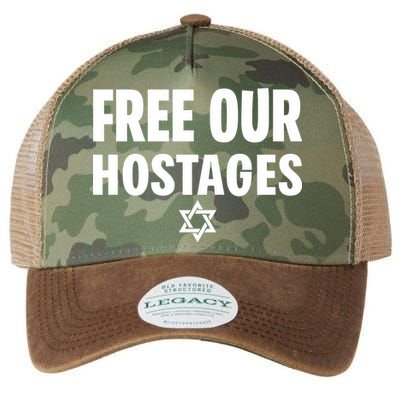 Neveragainlive1 Free Our Hostages Israel Legacy Tie Dye Trucker Hat