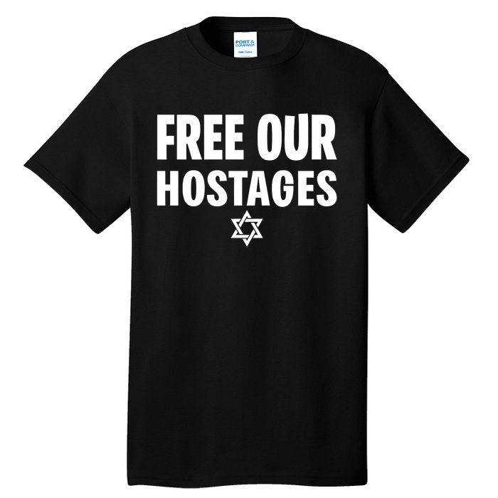 Neveragainlive1 Free Our Hostages Israel Tall T-Shirt