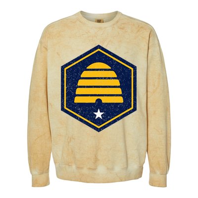 New Flag Of Utah Beehive Symbol Colorblast Crewneck Sweatshirt