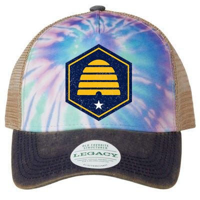 New Flag Of Utah Beehive Symbol Legacy Tie Dye Trucker Hat