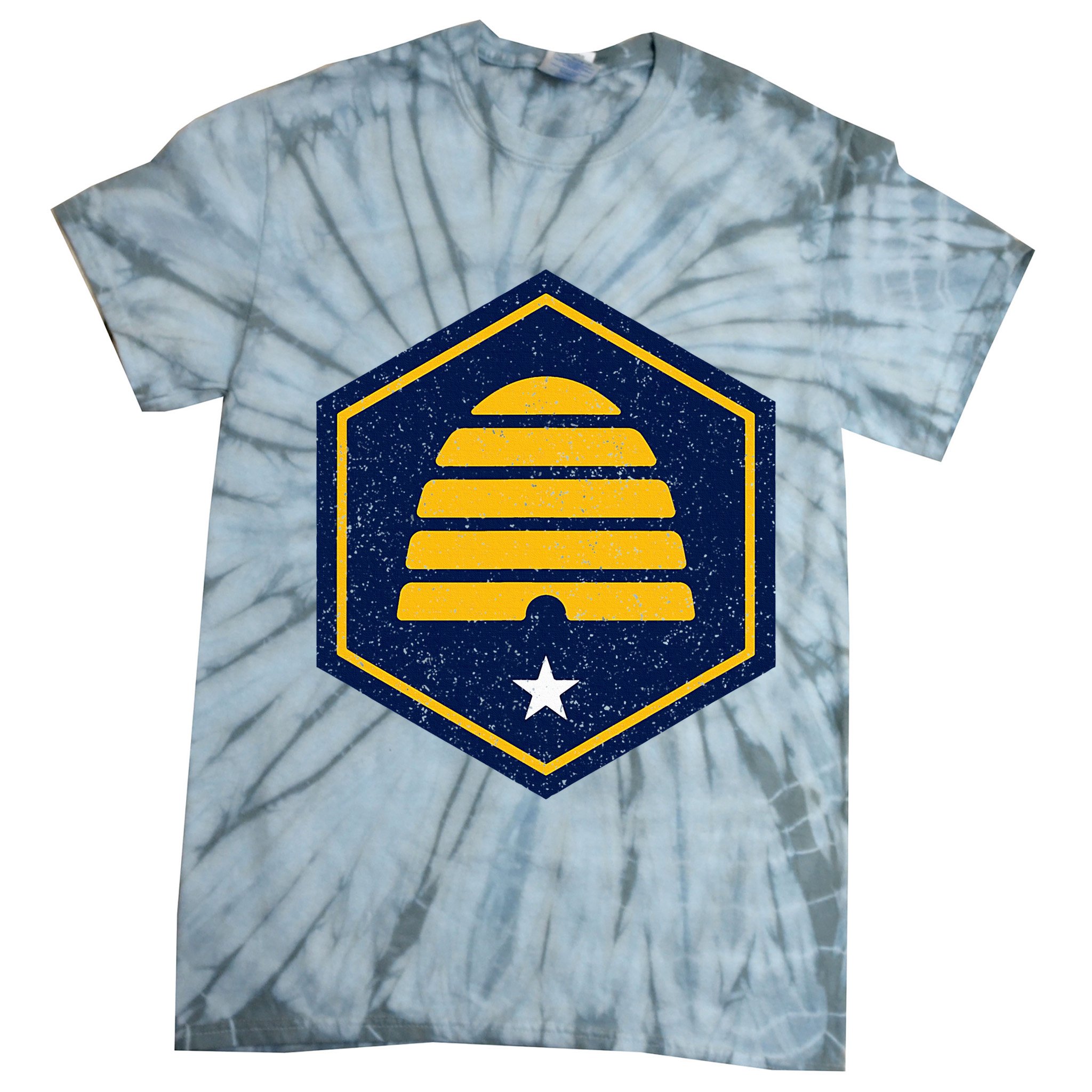 New Flag Of Utah Beehive Symbol Tie-Dye T-Shirt
