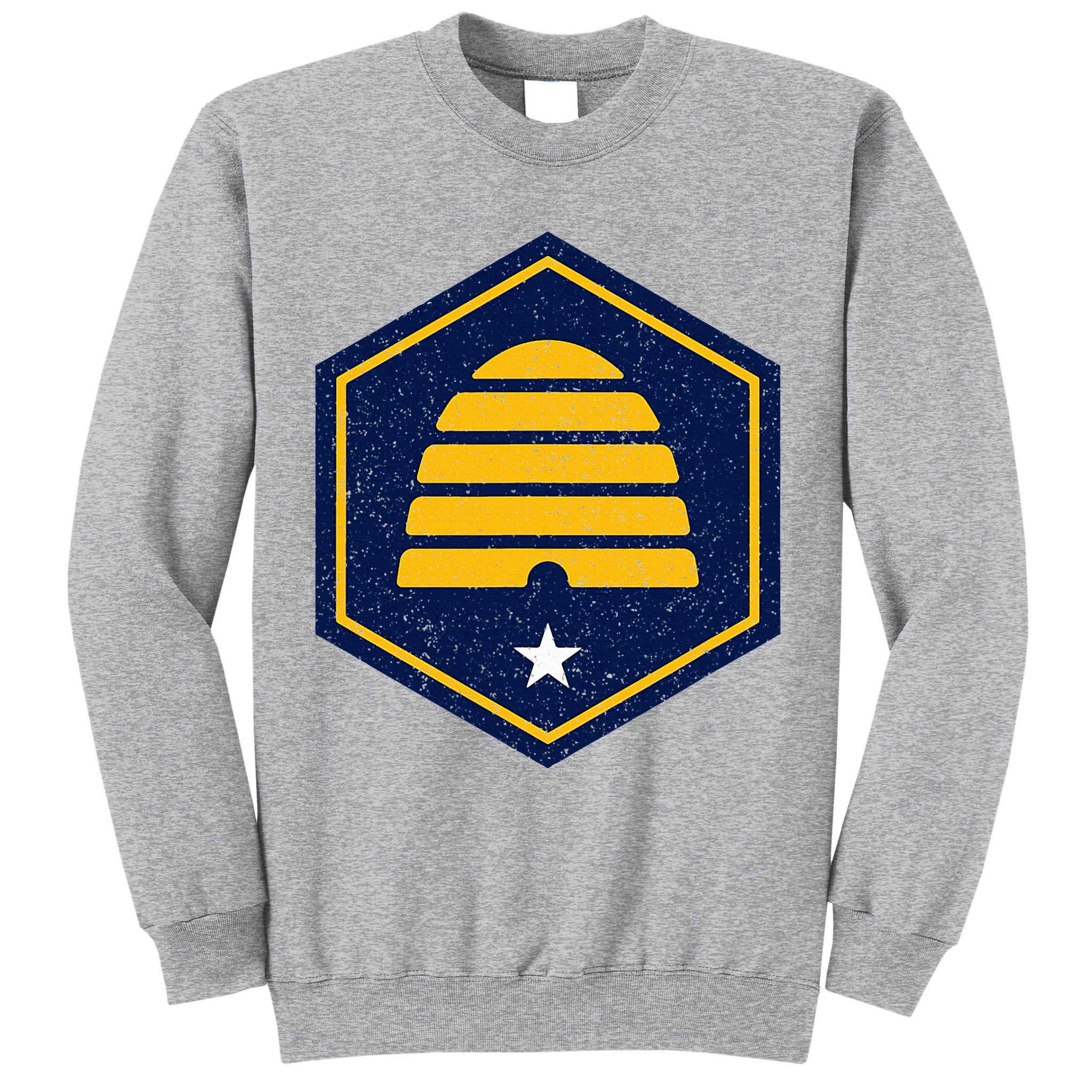 New Flag Of Utah Beehive Symbol Tall Sweatshirt