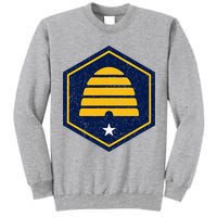 New Flag Of Utah Beehive Symbol Tall Sweatshirt
