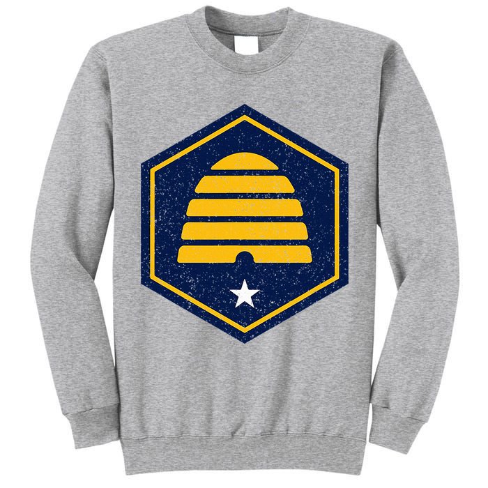 New Flag Of Utah Beehive Symbol Tall Sweatshirt