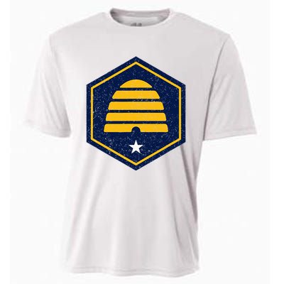 New Flag Of Utah Beehive Symbol Cooling Performance Crew T-Shirt