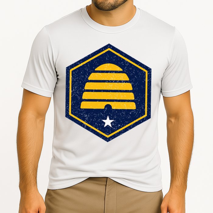 New Flag Of Utah Beehive Symbol Performance Shirt