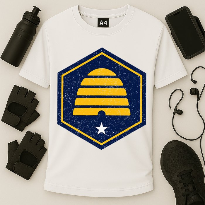 New Flag Of Utah Beehive Symbol Performance Shirt
